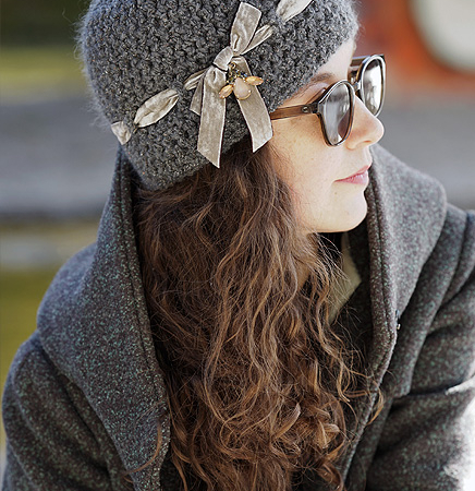 Bine. Kuschelige Wolle kam hier zum Einsatz.